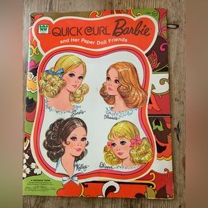 Vintage Quick Curl Barbie Paper doll set